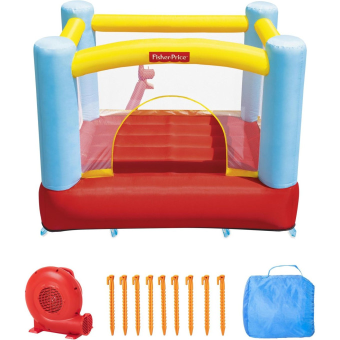 Игровой центр-батут BESTWAY FISHER PRICE до 113кг, 3-8 лет 93549 BW